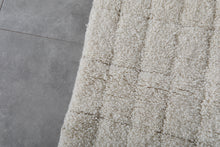 Custom luxury wool runner rug - Minimalist cream