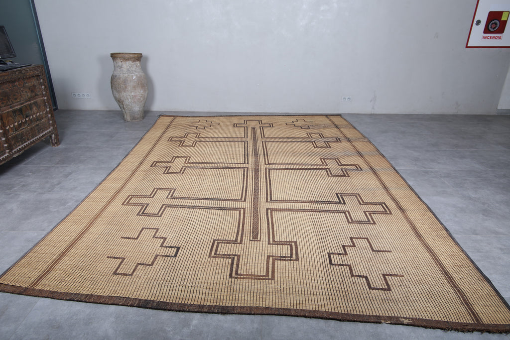 Tuareg Rug - Bold Cross Design 9.4x13.2 ft | Handwoven Art – TUAREG MAT