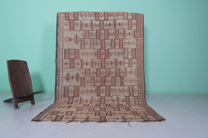 Authentic African Tuareg Rug - 5.9x9.1 Ft | Handwoven Heritage