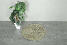 Small Moroccan round hassira - 3 ft