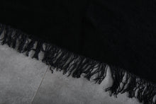Handmade Moroccan Black Wool Rug – Custom Beni Ourain Berber Carpet