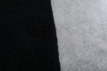 Handmade Moroccan Black Wool Rug – Custom Beni Ourain Berber Carpet