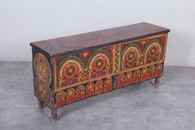 Vintage Moroccan chest  H 23.6 INCHES X W 49.6 INCHES X D 13.3 INCHES