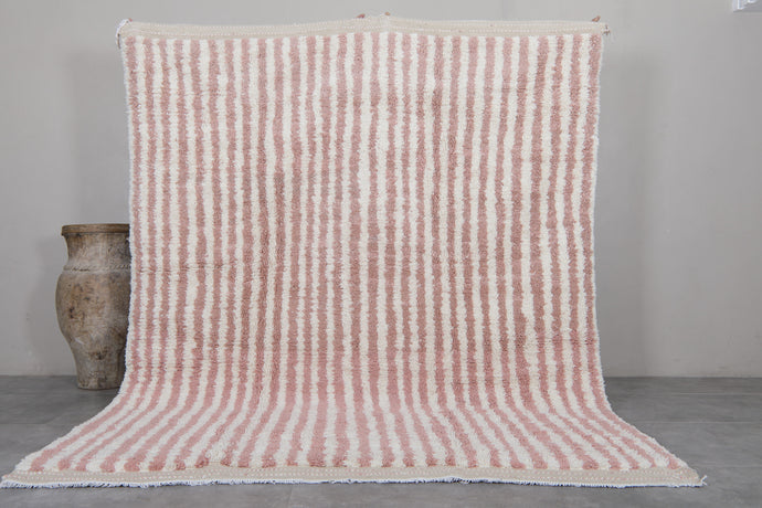 Custom Wool Berber Rug - Handmade Striped Design | LuxWeave