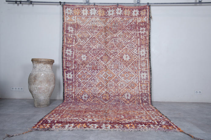 Moroccan Boujaad Rug - 6.3 x 11.5 ft | Handwoven Vintage