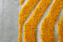 Yellow Hand Knotted Moroccan Rug - Custom Wool Rug | Bold Design