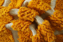 Yellow Hand Knotted Moroccan Rug - Custom Wool Rug | Bold Design