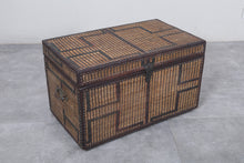 Vintage Moroccan chest  H 16.1 inches x W 27.9 inches x D 16.1 inches