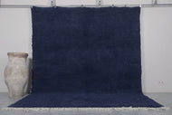 Handmade Moroccan Rug - Deep Blue Custom Area Rug