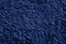 Handmade atlantic blue rug - moroccan solid custom carpet