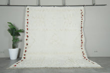 Handmade Moroccan Kilim Rug – White Wool  - Custom Rug