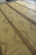 Large Handwoven Tuareg Mat 11.1 ft x 16.4 ft