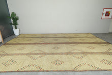 Large Vintage Tuareg Mat 11.4 x 16.9 ft – Handwoven Sahara Reed and Leather Rug