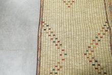 Large Vintage Tuareg Mat 11.4 x 16.9 ft – Handwoven Sahara Reed and Leather Rug