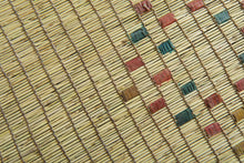 Large Vintage Tuareg Mat 11.4 x 16.9 ft – Handwoven Sahara Reed and Leather Rug