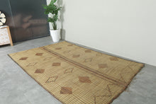 Handmade Tuareg Mat 6.1 ft x 9.7 ft – Nomadic Woven Area Rug