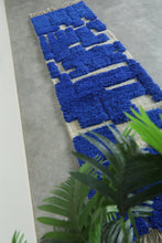 Blue Moroccan wool runner – Custom handmade rug - Beautiful rug