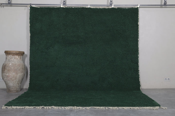Custom Dark Green Moroccan Rug - Handmade Moroccan Shag Rug