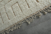 Handmade Wool Rug - Modern Layered Geometric Design | Moroccan Carpet