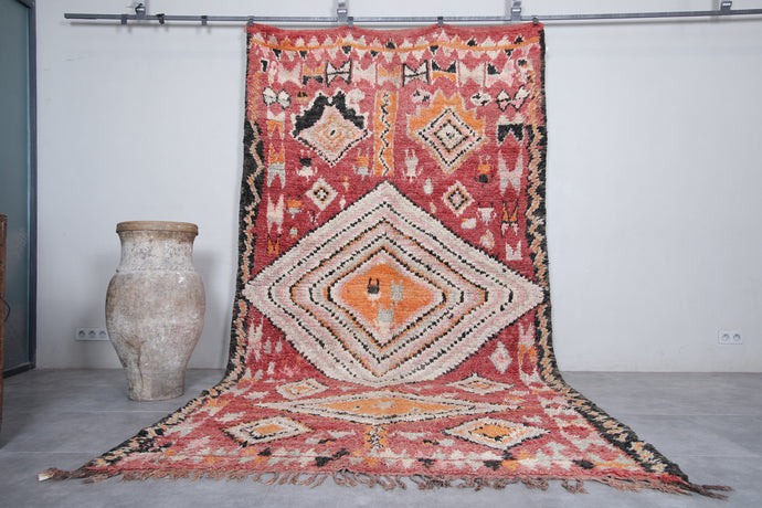 Moroccan Boujaad Rug - 6.8 x 12.5 ft | Handmade Vintage Beauty