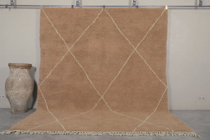 Moroccan Rug - Handmade and Custom Area Rug | Neutral Geometric Design