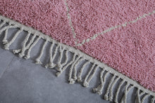 Moroccan Rug - Handmade and Custom Area Rug | Pink Geometric Style