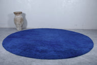 Custom Blue Moroccan rug Round - Moroccan handmade rug
