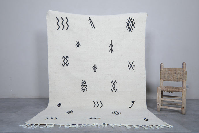 Moroccan Flatwoven Rug - Custom Berber Carpet with Tribal Design