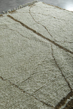 Custom Moroccan Beni Ourain Rug – Handwoven Wool Area Rug in Cream and Camel