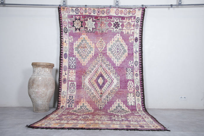 Moroccan Vintage Rug 5.8 x 11.6 Feet Large Handwoven Wool Carpet