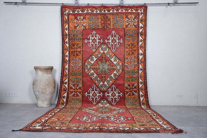 Moroccan Tribal Rug - 7 x 13.6 ft | Oversized Handwoven Berber Carpet