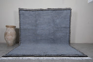 Blue Beni Ourain Moroccan Rug - Handmade Berber Carpet