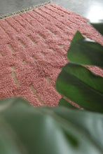 Custom Pink Moroccan Rug – Handmade Wool Berber Carpet with Ivory Stripes