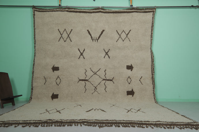 All Wool Beni Ourain Rug - Custom Moroccan Berber Carpet