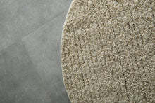 Soft Woven Round Rug – Handcrafted Textured Cotton Blend