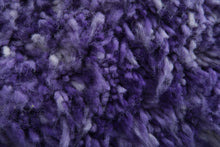 Handwoven Moroccan Rug - Purple Shaggy Wool Carpet - Custom Rug