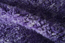 Handwoven Moroccan Rug - Purple Shaggy Wool Carpet - Custom Rug