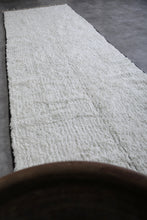 White wool custom size Moroccan rug – Minimalist handmade design
