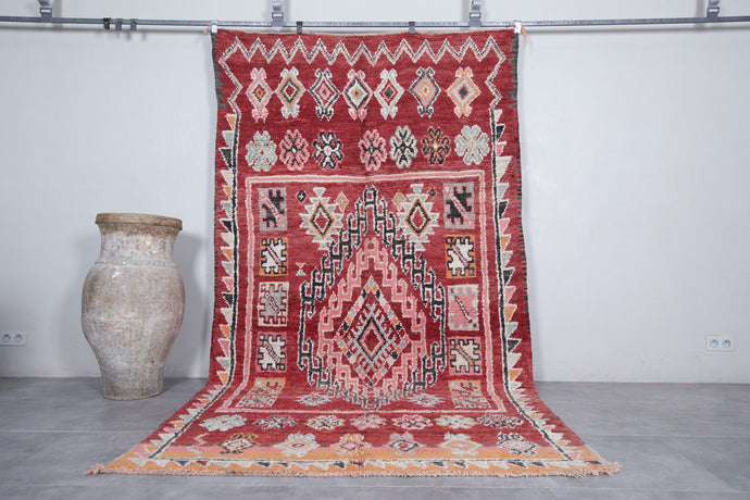 Moroccan vintage rug 5.8 X 10.8 Feet