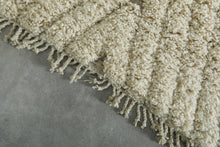 Moroccan runner rug in cream & gray - Custom size