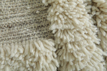 Moroccan runner rug in cream & gray - Custom size