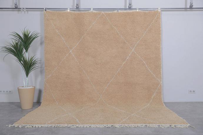 Custom Wool Berber Rug - Handmade Beige Design | LuxWeave