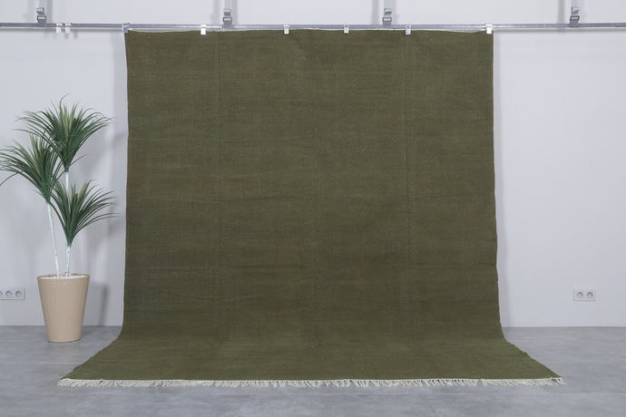 Moroccan Handwoven Green Rug - Berber Custom Rug