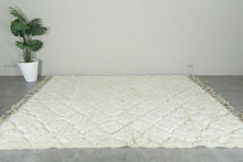 Custom Handwoven Moroccan Rug – Minimalist Cream/White Shaggy Wool Carpet