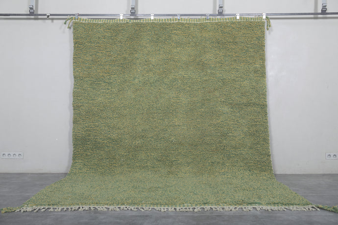 Green Custom Moroccan Rug - Handmade Berber Wool Carpet
