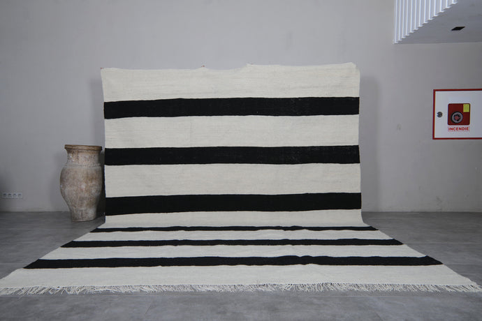 Custom Flat Woven Rug - Handmade Striped Berber Carpet