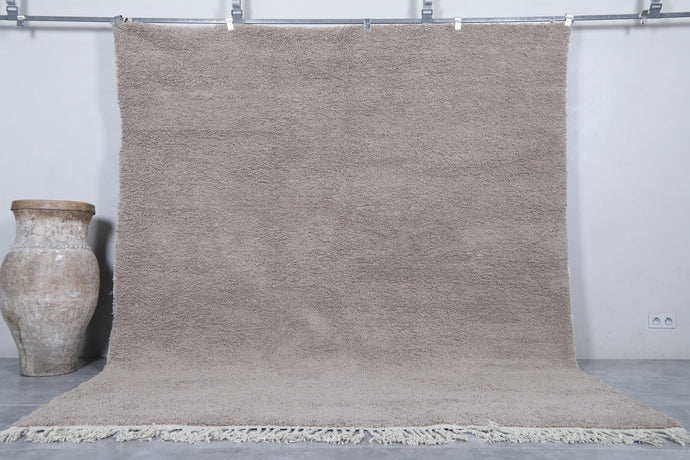 Custom Handmade Moroccan Rug - Taupe Berber Boujaad Rug