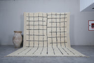 Beni ourain rug ivory - All wool berber rug - Moroccan rug cream