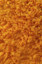 Handmade mustard yellow Moroccan wool rug - Custom size