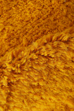 Handmade mustard yellow Moroccan wool rug - Custom size